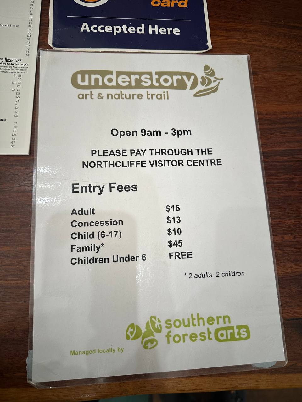 understory art & nature trail收費